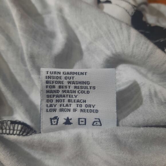 Liz Lange Womens Black & White Palm Print Pattern Sleeveless Maxi Dress Size S - Picture 5 of 6